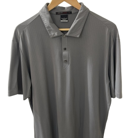 Tiger Woods Collection DriFit Size Large Gray Golf polyester spandex Men’s Polo - Picture 1 of 5